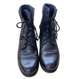 Rocky Boots Mens Black Leather Tactical Combat Grunge Military 12M USA Made